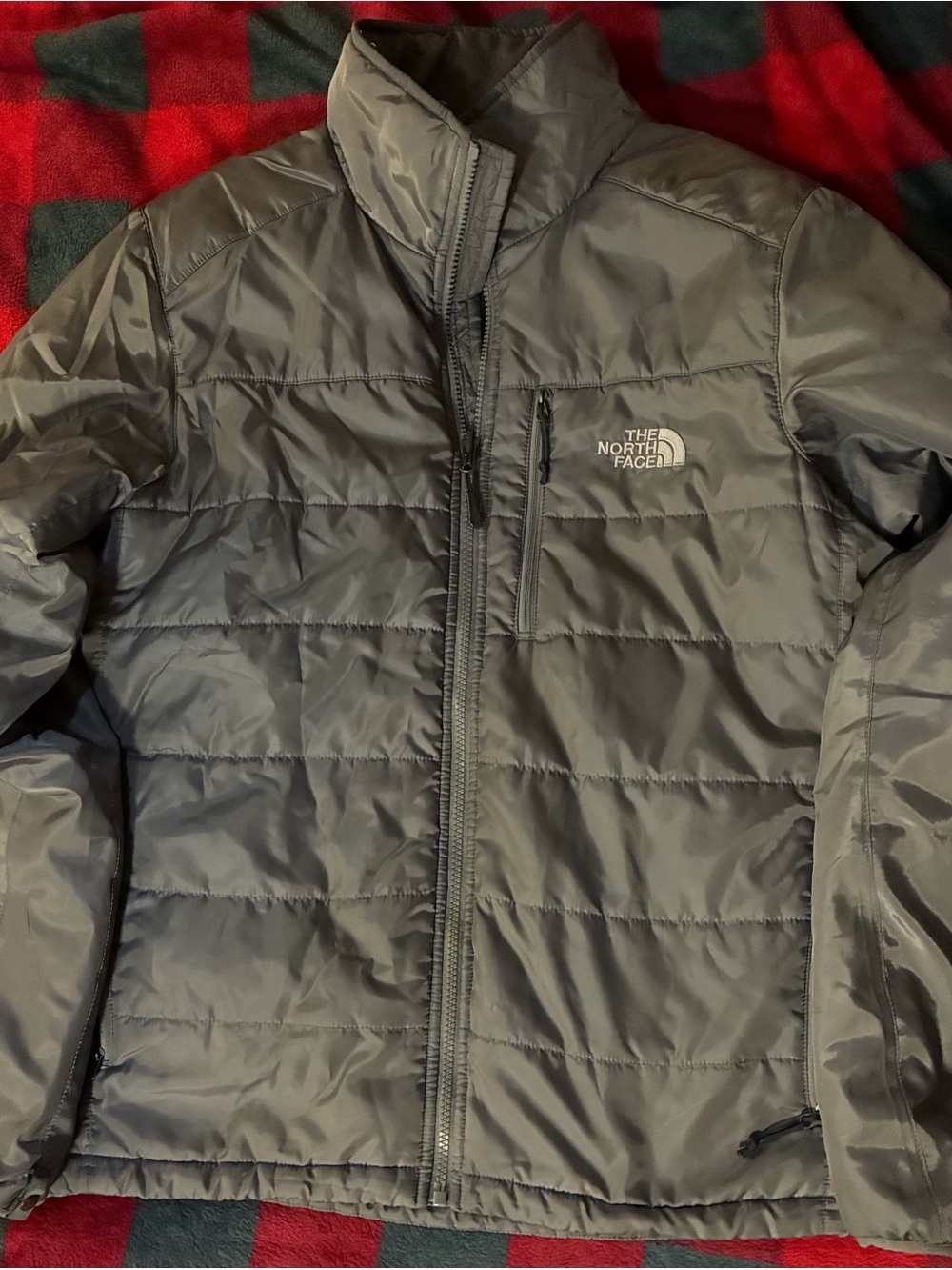 The North Face Men's Slate Gray Quilted Puffer Jacket